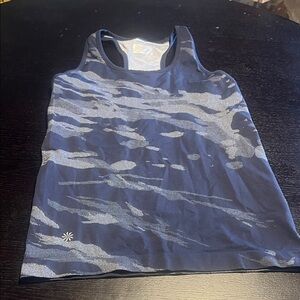 Athleta camo print, racer back workout tank. Size S